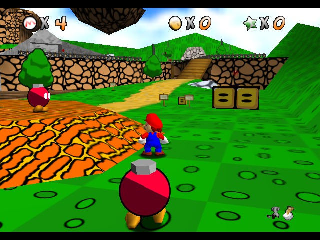 Super Mario 64 - Retro Mario (beta) Screenshot 1